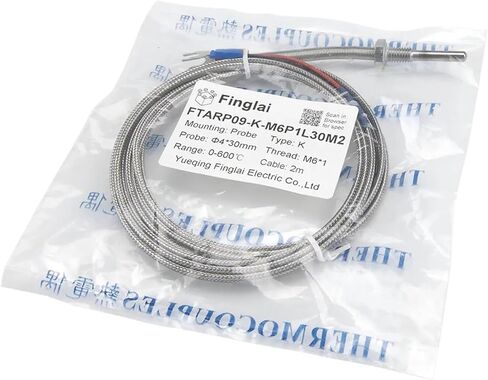 FTARP09 K Type 30mm Probe Length 2m Cable thermocouple Temperature Sensor(PT 1 8) in Kuwait