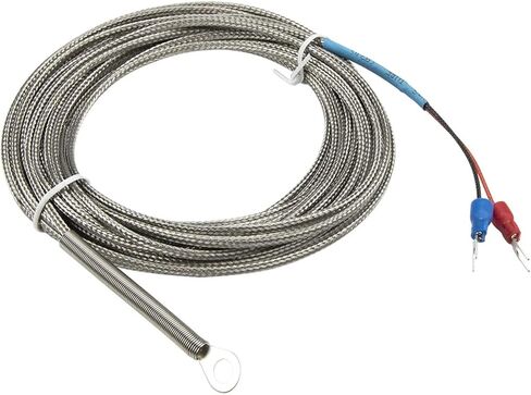 FTARR01 K E Type 7m Metal screening Cable 5mm 6mm 10mm Diameter Hole Ring Head thermocouple Temperature Sensor(K 10mm Hole) in Saudi Arabia