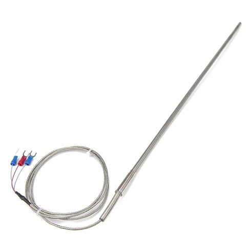 FTARP08 PT100 Type 1m Metal Braided Cable 400mm Flexible Probe sheathed RTD Temperature Sensor Diameter 3mm 4mm 5mm 6mm WZPK-191(B 3mm Diameter) in Saudi Arabia