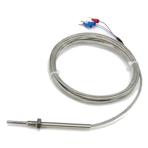 FTARP08 PT100 Type 3 metres Metal screening Cable Flexible Probe sheathed RTD Temperature Sensor M6*1 in Saudi Arabia