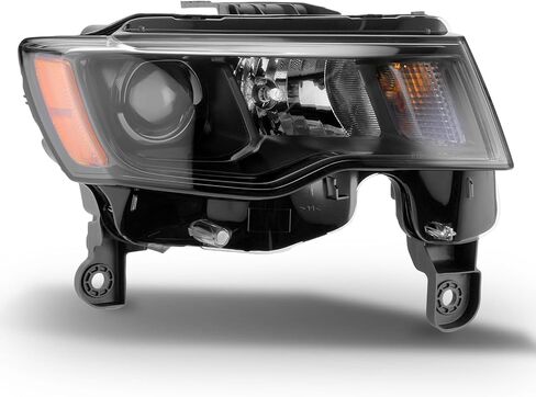Headlights Assembly Compatible with Jeep Grand Cherokee 2017-2021,Headlamp Black Passenger Side Replacement CH2503309 68266646AF in Saudi Arabia