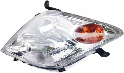 مجموعة مصابيح أمامية هالوجين متوافقة مع الجانب الأيسر + الأيمن للسائق وأضواء رأس الركاب، مصابيح أمامية بديلة مباشرة، مجموعة مثالية لسيارة Toyota Scion xA (يسار + يمين) 2004 2005 in Kuwait