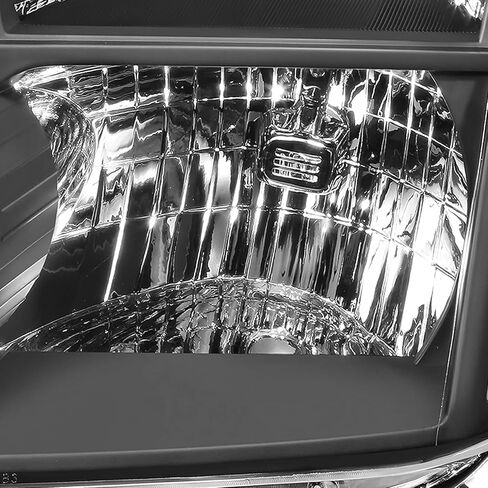 DNA MOTORING HL-OH-NARN04-BK-CL1 Pair Headlights Compatible with 04-15 Nissan Titan / 05-07 Armada,Black Housing Clear Lens/Reflector in Saudi Arabia
