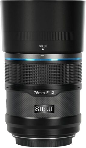 Sirui Sniper 75mm F1.2 APSC Auto-Focus Lens (E Mount, Black, Carbon Fiber) (75AS12E-B) in Saudi Arabia