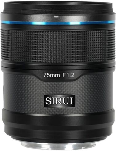 Sirui Sniper 75mm F1.2 APSC Auto-Focus Lens (E Mount, Black, Carbon Fiber) (75AS12E-B) in Saudi Arabia