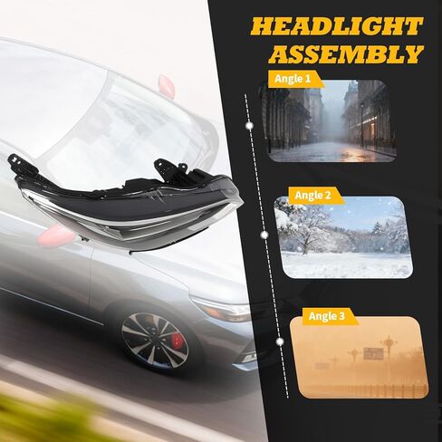 Passenger Side Headlight Assembly Compatible with 2020 2021 2022 Sentra SR/S/SV Headlamp 26010-6LB5A NI2503277 (Right) in Saudi Arabia