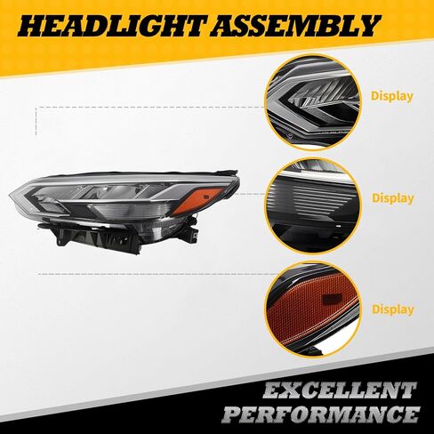 Passenger Side Headlight Assembly Compatible with 2020 2021 2022 Sentra SR/S/SV Headlamp 26010-6LB5A NI2503277 (Right) in Saudi Arabia