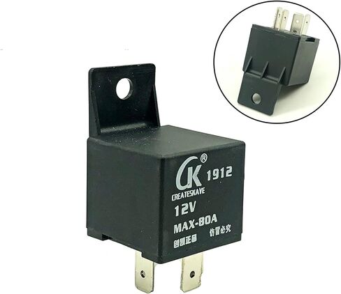 4 Pin MAX-80A Waterproof Car Relay Long Life Automotive Relays CK Normally Open DC 12V Relay for Head Light in Saudi Arabia