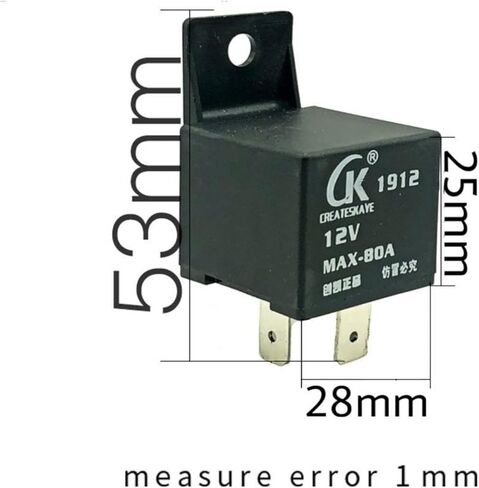 4 Pin MAX-80A Waterproof Car Relay Long Life Automotive Relays CK Normally Open DC 12V Relay for Head Light in Saudi Arabia