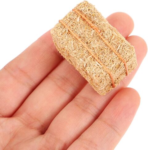 DOITOOL 8pcs Mini Straw Bales Doll House Decor, Faux Haystacks for Scene, Decorative Ornaments for Christmas and DIY Crafts in Saudi Arabia