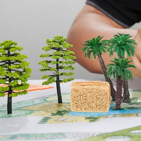 DOITOOL 8pcs Mini Straw Bales Doll House Decor, Faux Haystacks for Scene, Decorative Ornaments for Christmas and DIY Crafts in Saudi Arabia