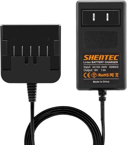Shentec 18V/1.5A Lithium Battery Charger UC18YSL3SM Compatible with 18V Metabo 333353M 339782M 338890M 371751M 6.25457.00 6.25459 6.25468 6.25469.00 6.25499.00 6.25527 Lithium-Ion Slide Style Battery in Saudi Arabia