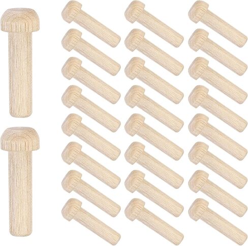 MECCANIXITY Wooden Axle Pegs 7/32" Dia. 1-1/16" Length, Unfinished Wood Pegs for DIY Model Cars Trucks, 25pcs in Saudi Arabia