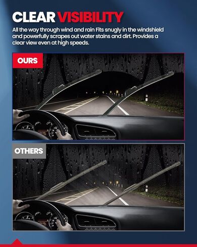 KAX 2PCS 22"+22" Automotive Replacement Front Windshield Wiper Blades Fits for 2014-2018 Silverado 1500/Silverado 2500 HD,2007-2013 Tahoe/Suburban 1500/Yukon/Yukon XL 1500 Top Lock in Saudi Arabia