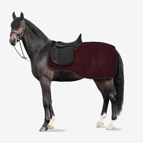 HORZE Kiel Riding Blanket with Fleece - Black - 78 in in Kuwait