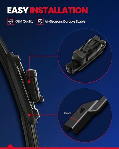 KAX 2PCS 22"+22" Automotive Replacement Front Windshield Wiper Blades Fits for 2014-2018 Silverado 1500/Silverado 2500 HD,2007-2013 Tahoe/Suburban 1500/Yukon/Yukon XL 1500 Top Lock in Saudi Arabia