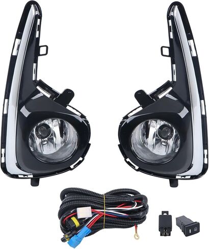 labwork Left Driver and Right Passenger Side Pair Fog Lights Replacement for Yaris 2018 2019 2020 DRL Fog Lamp in Saudi Arabia