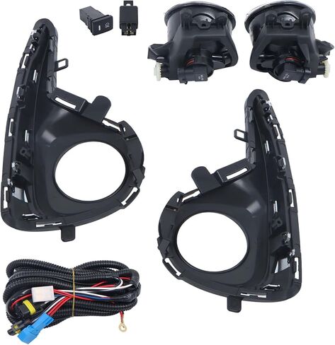 labwork Left Driver and Right Passenger Side Pair Fog Lights Replacement for Yaris 2018 2019 2020 DRL Fog Lamp in Saudi Arabia