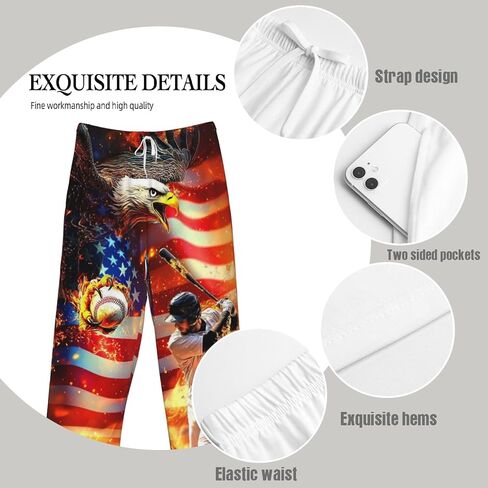 Mens Pajama Pants for Men, Men's Sleep Lounge Pants Bottoms with Pockets，Funny Pjs Sleepwear Gifts for Men in Saudi Arabia