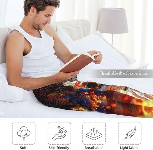 Mens Pajama Pants for Men, Men's Sleep Lounge Pants Bottoms with Pockets，Funny Pjs Sleepwear Gifts for Men in Saudi Arabia