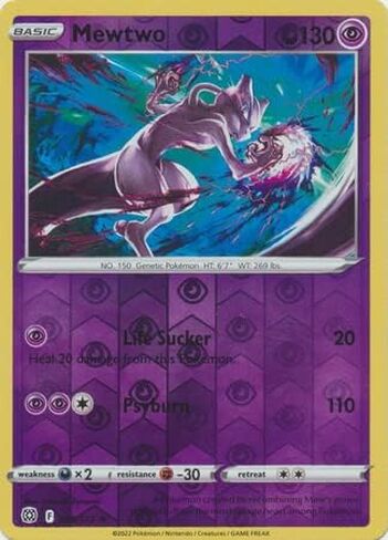 Mewtwo - 056/172 - Rare - Reverse Holo - Sword & Shield: Brilliant Stars in Saudi Arabia
