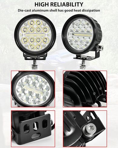 مصابيح LED على شكل عمود من SAUTVS لملحقات Yamaha Wolverine RMAX 1000 2021-2026، وأضواء مساعدة مع دعامة تثبيت وحزام الأسلاك، التوصيل والتشغيل (قطعتان) in Saudi Arabia