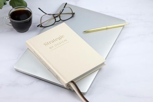 Strategic By Design Business Planner A5 Undated - Business Planner For Entrepreneurs With Full-Year Reflection Pages, Quarterly Planning, Monthly Goals, Visualization Sections, And Coaching Prompts In Linen [Beige] in Saudi Arabia
