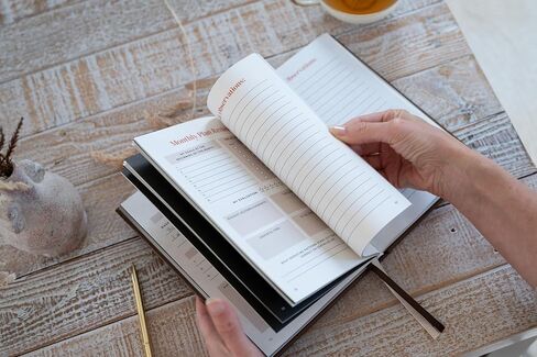 Strategic By Design Business Planner A5 Undated - Business Planner For Entrepreneurs With Full-Year Reflection Pages, Quarterly Planning, Monthly Goals, Visualization Sections, And Coaching Prompts In Linen [Beige] in Saudi Arabia