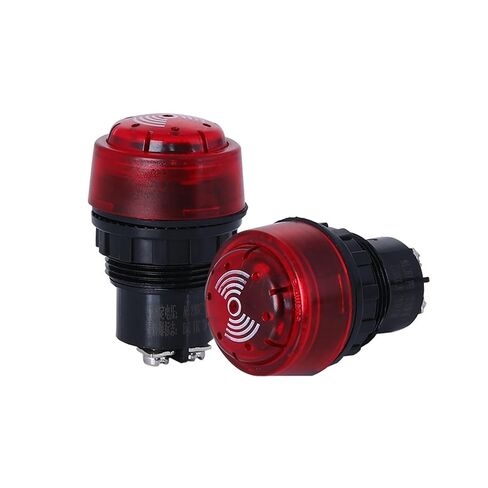 صفارة فلاش مقاومة للانفجار BA8030، ضوء إنذار صوت وضوء مقاوم للانفجار، فتحة AC220V380V24V 30 مم (أحمر-220 فولت) in Kuwait