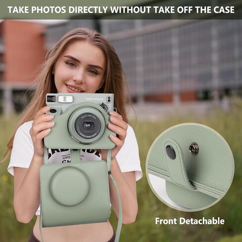 Wide 400 Clear Case, Clear Cover Compatible with Fujifilm Instax Wide 400 Instant Camera, for Instax Wide 400 Carry Case with Shoulder Strap - Clear in Kuwait