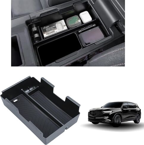 صينية تنظيم وحدة التحكم المركزية السفلية لملحقات Honda Prologue EV 2024 2025/Acura ZDX 2024 2025 تحت صندوق تخزين وحدة التحكم إدراج صينية الملحقات الثانوية الداخلية in Kuwait