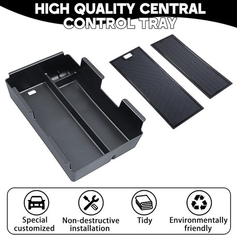 صينية تنظيم وحدة التحكم المركزية السفلية لملحقات Honda Prologue EV 2024 2025/Acura ZDX 2024 2025 تحت صندوق تخزين وحدة التحكم إدراج صينية الملحقات الثانوية الداخلية in Kuwait
