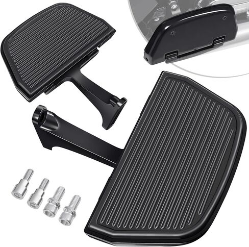 PBYMT دراجة نارية الركاب لوح الأرضية مع مجموعة دعامة تثبيت مناسبة لـ Harley Touring Road King Street Glide Road Glide Electra Glide Ultra Classic 1993-لاحقًا أسود in Kuwait