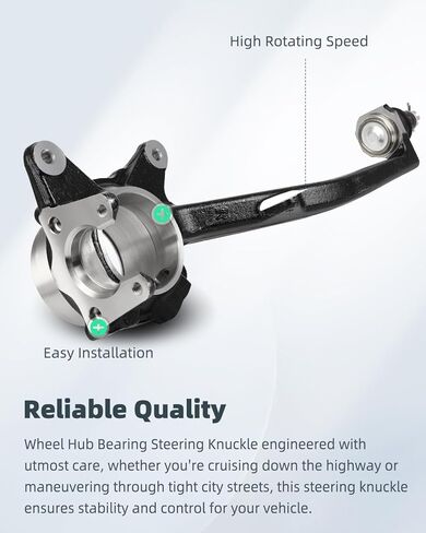SCITOO Steering Knuckle and Hub Assembly For 1996-2000 for Toyota 4Runner Base 2.7L;2001 for Toyota 4Runner Base 3.4L;1996-2002 for Toyota 4Runner Limited 3.4L Front Left Side and Right Side in Saudi Arabia