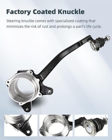 SCITOO Steering Knuckle and Hub Assembly For 1996-2000 for Toyota 4Runner Base 2.7L;2001 for Toyota 4Runner Base 3.4L;1996-2002 for Toyota 4Runner Limited 3.4L Front Left Side and Right Side in Saudi Arabia