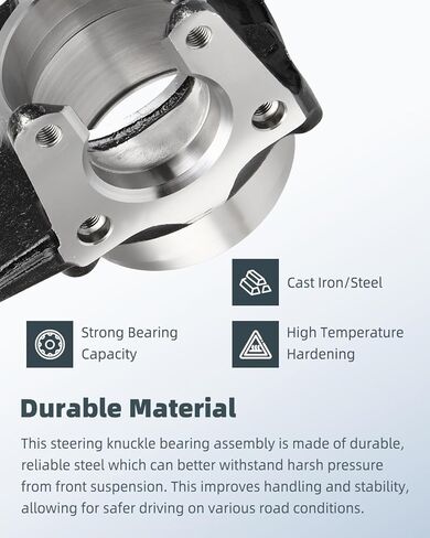 SCITOO Steering Knuckle and Hub Assembly For 1996-2000 for Toyota 4Runner Base 2.7L;2001 for Toyota 4Runner Base 3.4L;1996-2002 for Toyota 4Runner Limited 3.4L Front Left Side and Right Side in Saudi Arabia