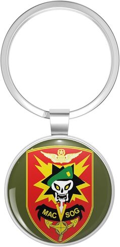 MAC V SOG Special Forces Patch Metal Double Sided Key Chain Keychain in Saudi Arabia