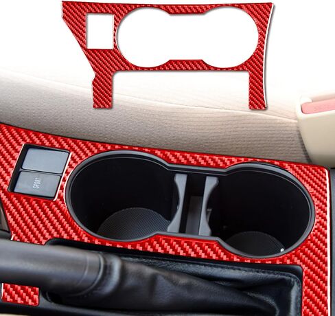 Compatible with Toyota Corolla 2014 2015 2016 2017 2018 Car Driver Rudder Lower Cover Trim Carbon Fiber Auto Interior Red in Saudi Arabia