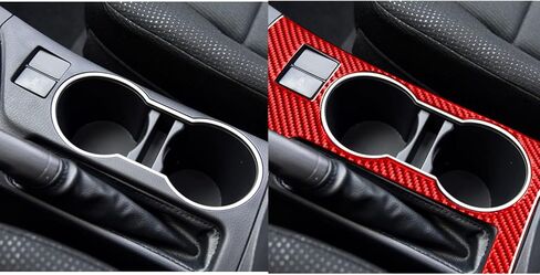 Compatible with Toyota Corolla 2014 2015 2016 2017 2018 Car Driver Rudder Lower Cover Trim Carbon Fiber Auto Interior Red in Saudi Arabia