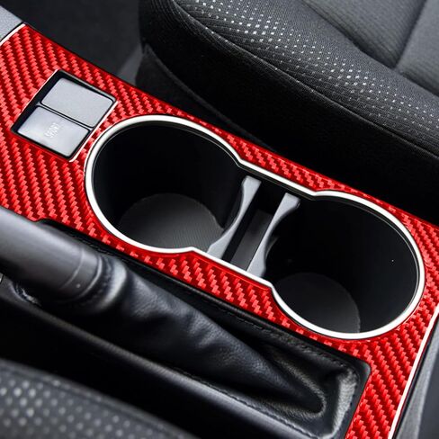 Compatible with Toyota Corolla 2014 2015 2016 2017 2018 Car Driver Rudder Lower Cover Trim Carbon Fiber Auto Interior Red in Saudi Arabia