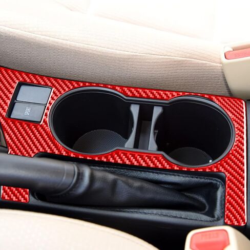 Compatible with Toyota Corolla 2014 2015 2016 2017 2018 Car Driver Rudder Lower Cover Trim Carbon Fiber Auto Interior Red in Saudi Arabia