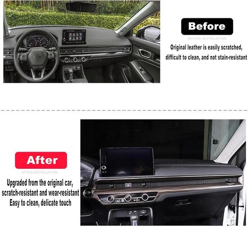 Peach Wood Grain ABS Full Interior Trim Kit for Honda CRV CR-V 2023 2024 2025 2026 Set Including Dashboard Center Console Air Vent Upper Air Outlet Steering Wheel Decorative Accessories - 5pcs in Saudi Arabia