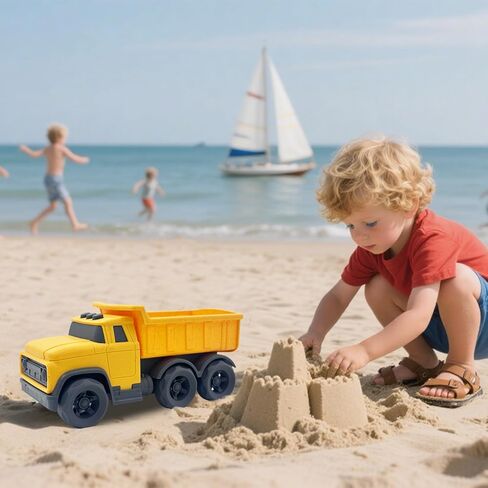 ألعاب سيارات للأطفال الصغار لعمر 1-3 سنوات، شاحنة قلابة صفراء، خالية من مادة BPA، خالية من الفثالات، PVC، بلاستيك معاد تدويره، شاحنة بناء، ألعاب للأطفال في الهواء الطلق، هدايا عيد الميلاد للأولاد والبنات in Kuwait