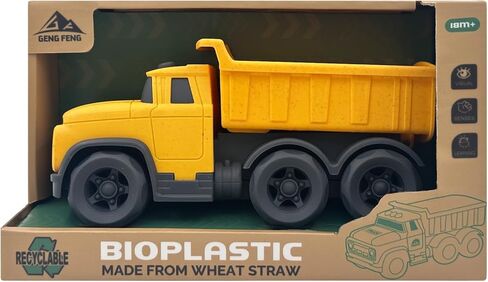 ألعاب سيارات للأطفال الصغار لعمر 1-3 سنوات، شاحنة قلابة صفراء، خالية من مادة BPA، خالية من الفثالات، PVC، بلاستيك معاد تدويره، شاحنة بناء، ألعاب للأطفال في الهواء الطلق، هدايا عيد الميلاد للأولاد والبنات in Kuwait