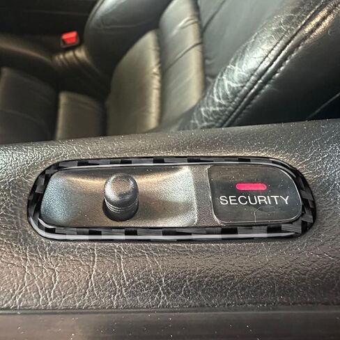 Real Bright Red Carbon Fiber Car Center Console Manual Gear Shift and CD Radio Player Control Panel Sticker Auto Interior Accessories Compatible with Acura NSX/NS-X(NA1/2)2-Door Coupe 1990-2005 in Saudi Arabia