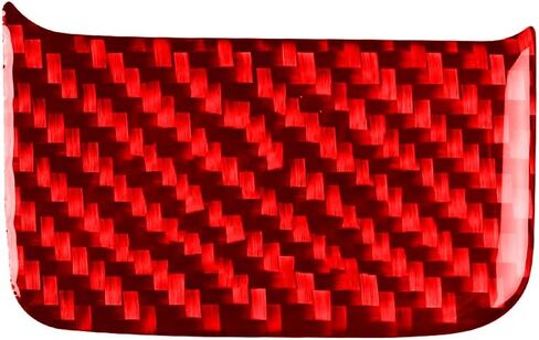 Real Bright Red Carbon Fiber Car Center Console Manual Gear Shift and CD Radio Player Control Panel Sticker Auto Interior Accessories Compatible with Acura NSX/NS-X(NA1/2)2-Door Coupe 1990-2005 in Saudi Arabia