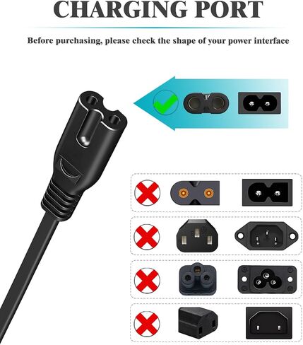 2 Prong Printer Power Cord for Epson Ecotank Printers in Kuwait
