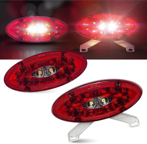 Command Electronics OEM 12V LED TV/Trailer Sealed Elliptical Tail Light with Backup Utility – 1-Pack in Kuwait