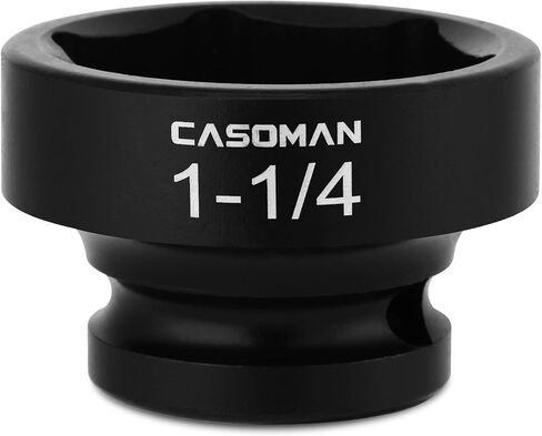CASOMAN 1/2" Drive 1-3/16" Stubby Impact Socket Set, 6-Point, 1.1" Length, CR-MO, SAE in Saudi Arabia