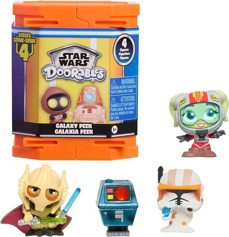 Star Wars™ Doorables Galaxy Peek Capsule Series 4 - شخصيات ديزني الغامضة القابلة للتجميع مع تفاصيل لطيفة، خارج هذا Galaxy Cute، للمعجبين وهواة الجمع والأطفال بعمر 5 سنوات فما فوق in Saudi Arabia